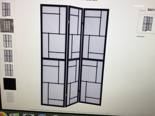 3 Panel Room Divider Folding Shoji Screen