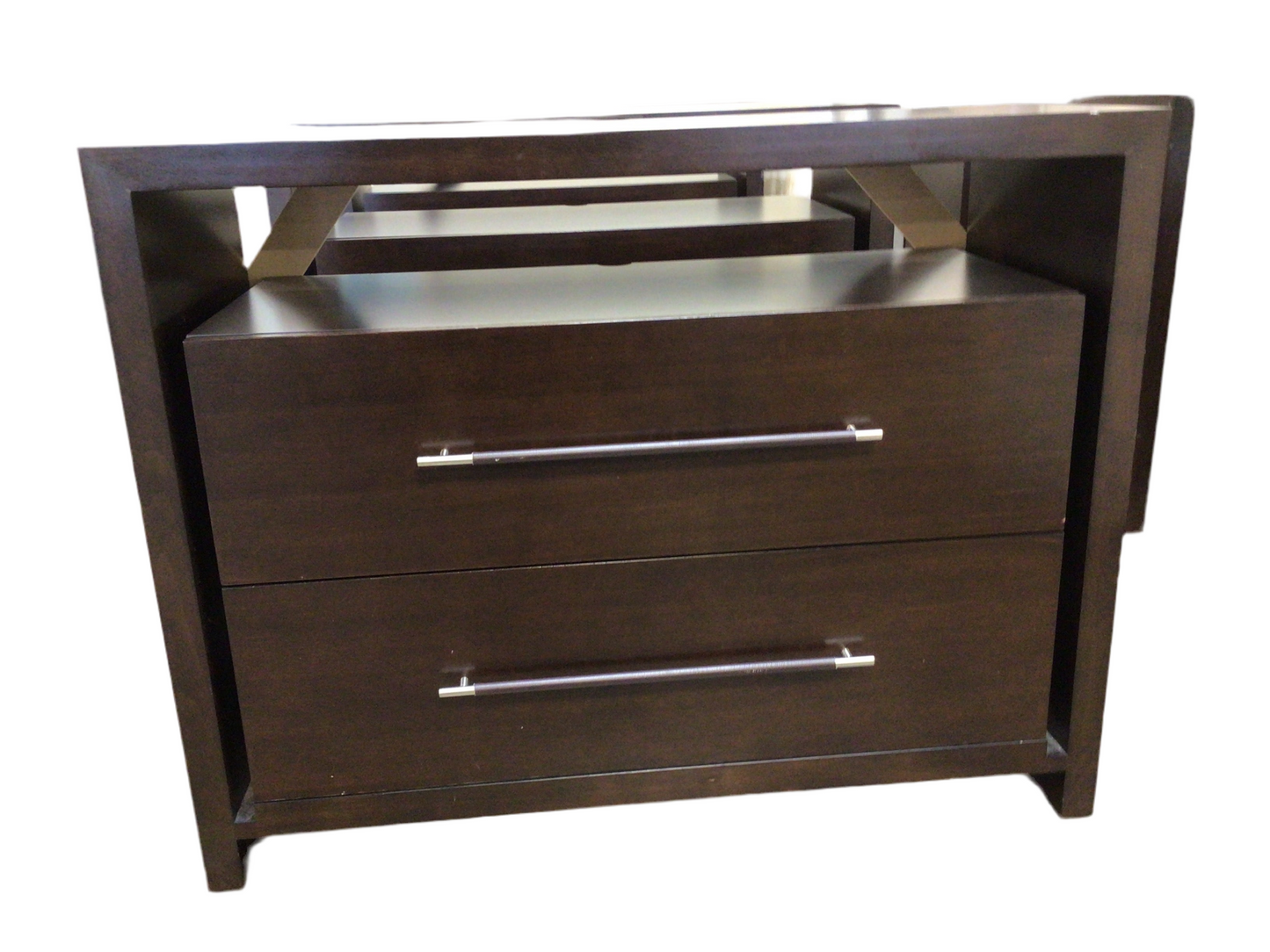 Two Drawer Four Section Dresser
