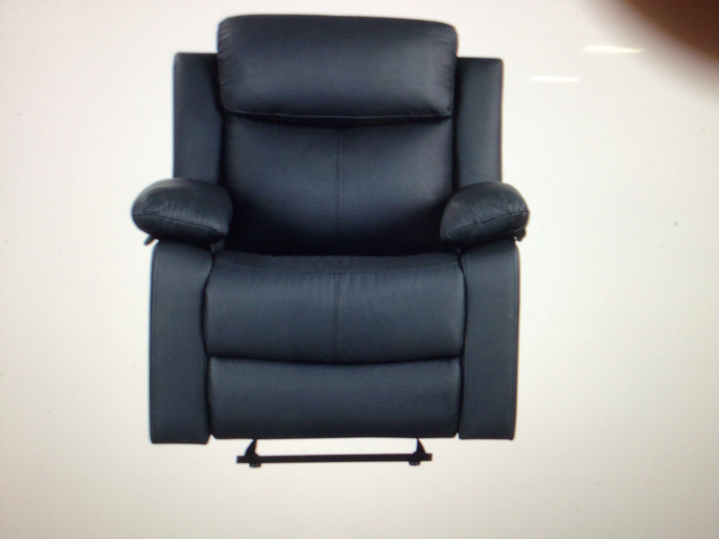 Grey Glider Recliner with LED