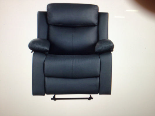 Grey Glider Recliner with LED