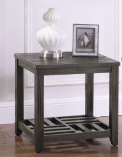 Rustic Grey Side Table