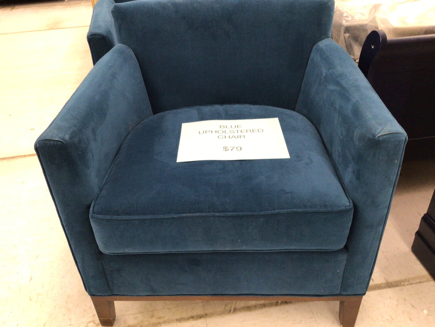 Blue Upholstered Chair
