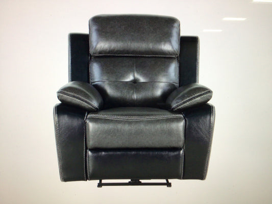 Charcoal/Black Power Recliner