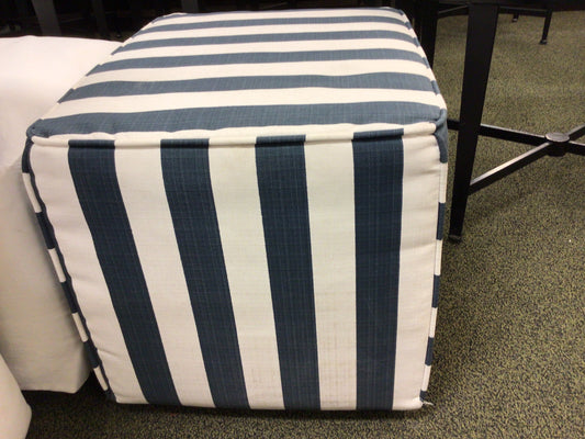 Striped Ottoman