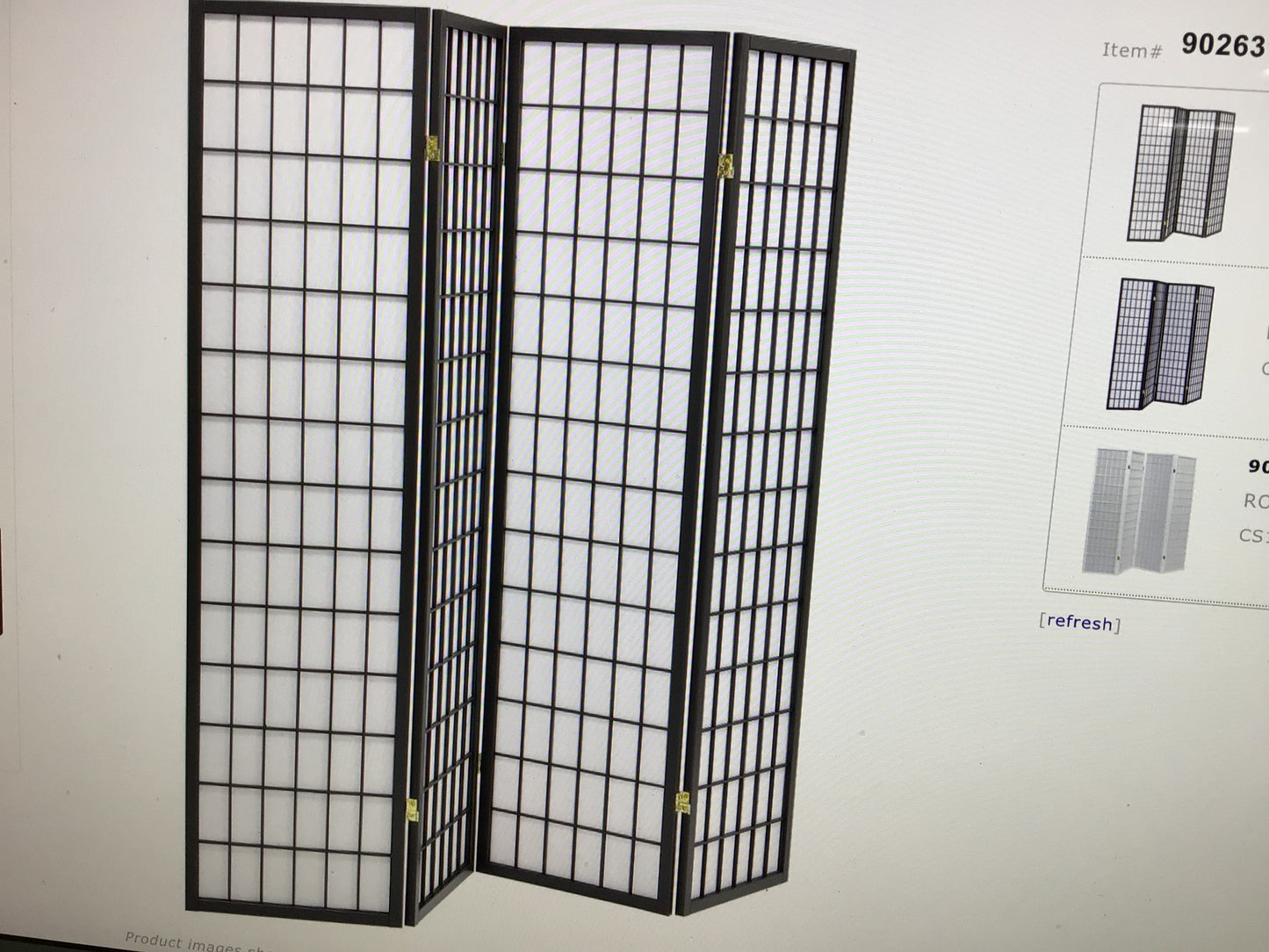 Room Divider Dark Grey