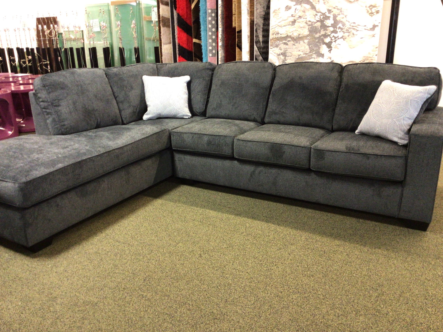 Slate Grey 2 Piece Sectional with Chaise