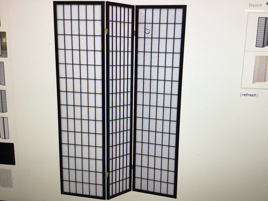Shoji Screen Black