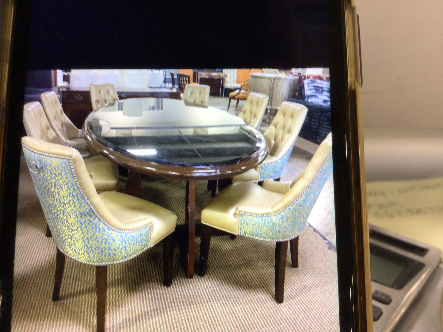 Florida Keys Ritz Carlton Dining Table with 8 Chairs