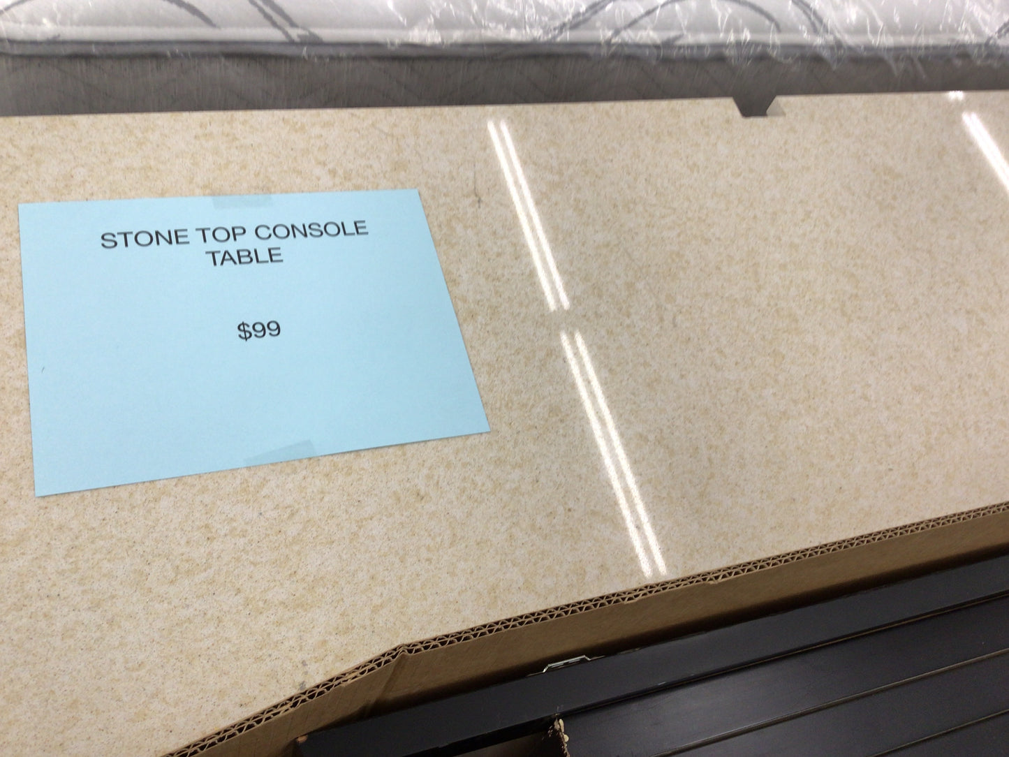 Stone Top Console Table