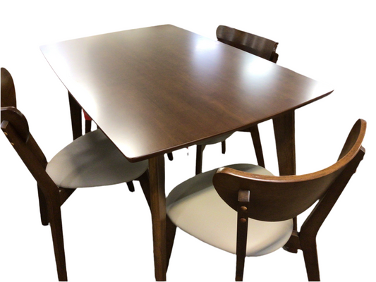 Chestnut Dining Table and 4 Chairs