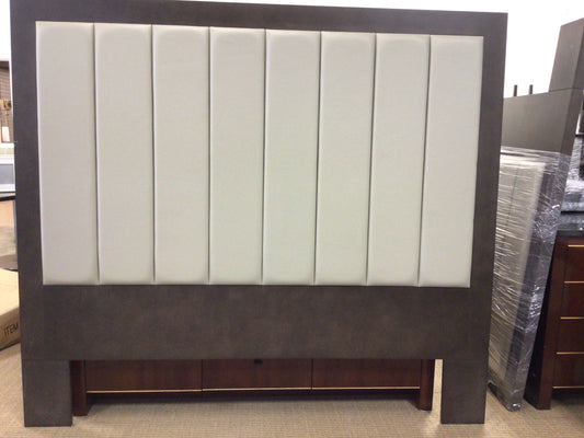 King Padded Leather Headboard