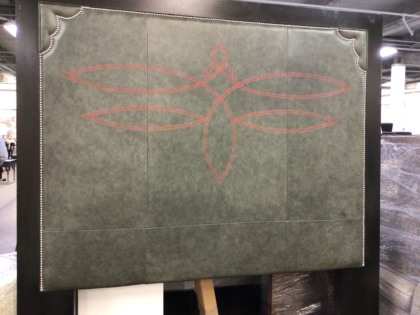 King Leather Headboard