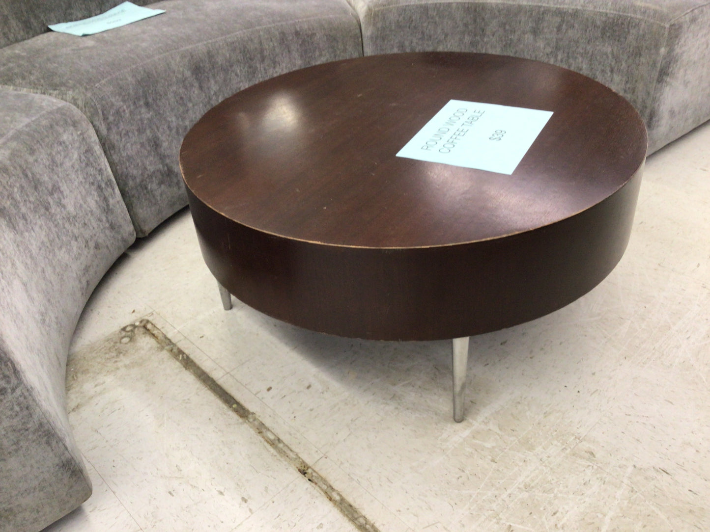 Round Wood Coffee Table