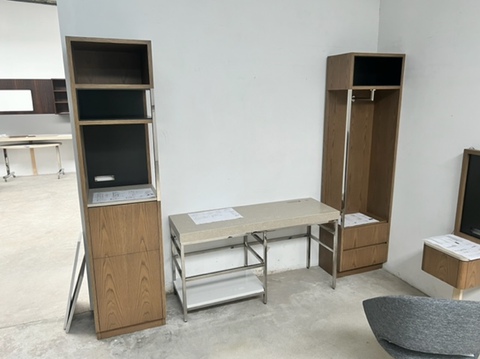 Desk, Wardrobe & Armoire Set (Brand new hotel piece)