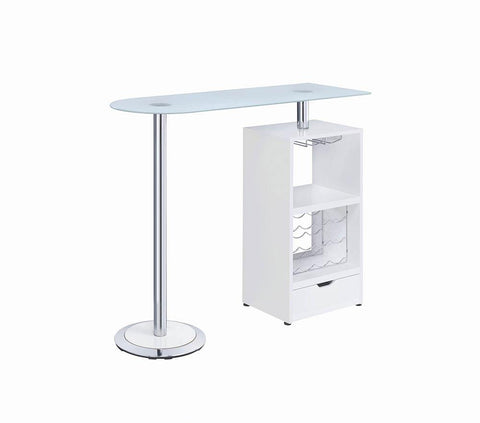 Contemporary White Bar Table