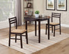 Casual Cappuccino Three-Piece Dining Set