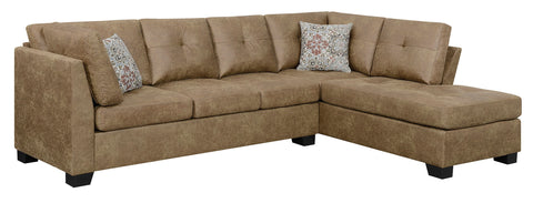 Darie Casual Golden Brown Sectional