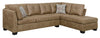 Darie Casual Golden Brown Sectional