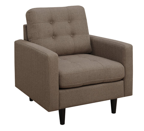 Kesson Mid-Century Modern Brown Chair