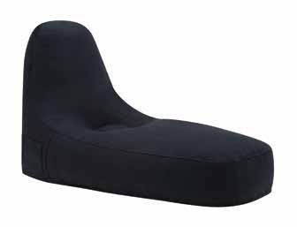 Casual Black Lounger