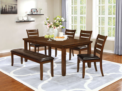 Maxwell Transitional Golden Brown Five-Piece Dining Set