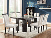 Kenneth Contemporary Black Five-Piece Dining Set with LED Lighting