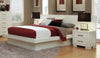 Jessica Contemporary White Eastern Kind Bed