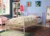 Bailey Twin Pink Metal Bed
