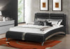 Havering Contemporary Black and White Upholstered Queen Bed