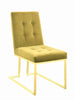 Modern Mustard and Gold Dining Chair