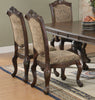 Andrea Traditional Brown and Cherry Side Chair