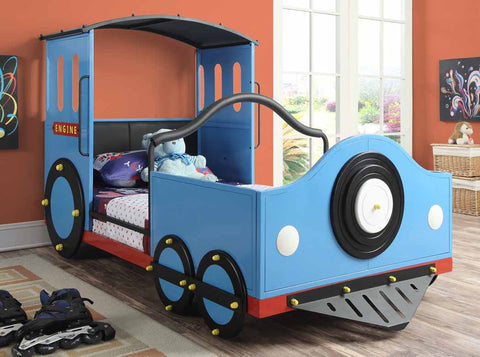 Blue Train Twin Bed