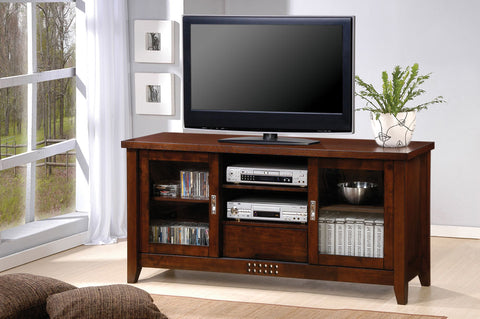 Transitional Warm Brown TV Console