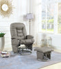Casual Faux Leather Glider Recliner