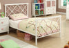 Juliette Transitional White Metal Twin Bed