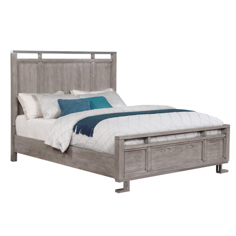 The Johnathan Bedroom Industrial Shell Queen Bed