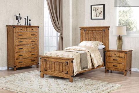 Brenner Rustic Honey Twin Four-Piece Set