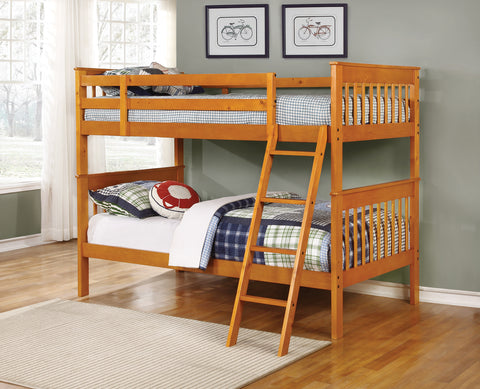 Parker Honey Twin-over-Twin Bunk Bed
