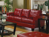 Samuel Transitional Red Sofa