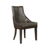 Phelps Traditional Brown Demi-Wing Chair