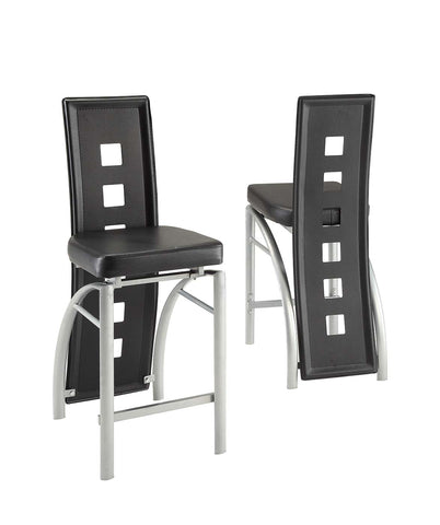 Los Feliz Contemporary Black Counter-Height  Chair