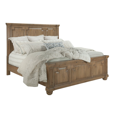 Florence Traditional Rustic Smoke Eastern King Bed