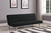 Modern Black and Chrome Sofa Bed
