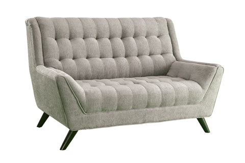 Natalia Mid-Century Modern Dove Grey Sofa