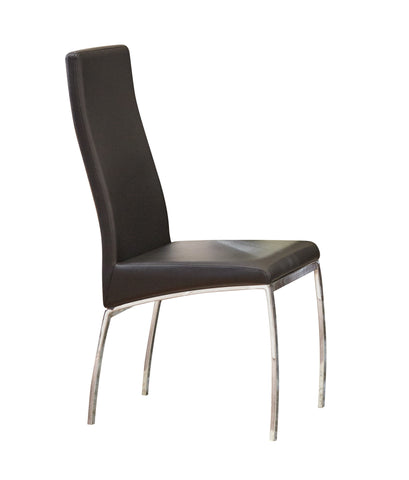 Bellini Contemporary Black and Chrome Dining Chair