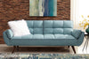 Skylar Transitional Blue Sofa Bed