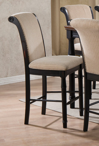 Cabrillo Transitional Tan and Amaretto Counter-Height Chair