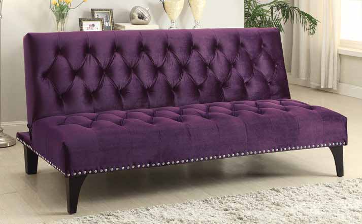 Purple Velvet Sofa Bed Outlet