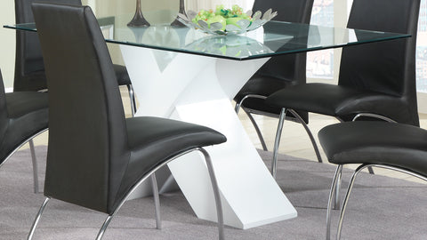 Ophelia Contemporary Everyday White Dining Table