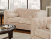 Alexis Transitional Almond Loveseat